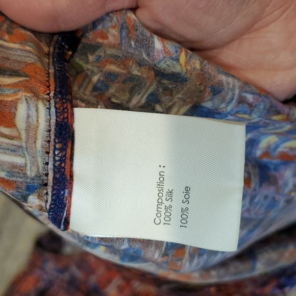 3.1 Phillip Lim Silk Ruffle Short Sleeve Blouse sz 4 Art To Wear - Picture 7 of 8